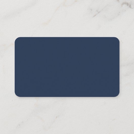 Minimalistisches Script UAwg Qr Code Navy Blue Wed Begleitkarte (Rückseite)