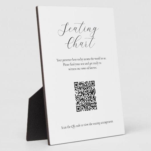 Minimalistisches Seekartenzeichen mit QR-Code Fotoplatte (Seite)