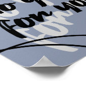 Minimalistisches „Sei du selbst für dich“ Zitat Bl Poster (Ecke)