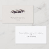 Minimalistisches Seil Visitenkarte (Vorne/Hinten)