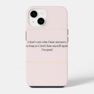Minimalistisches Selbstliebe-Zitat – Inspirierend iPhone 14 Hülle