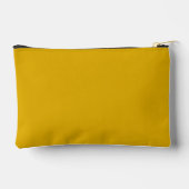 Minimalistisches Senf-Monogramm Zubehörtasche (Rückseite)