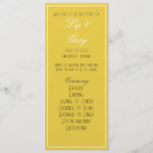 Minimalistisches Senf-Yellow-Programm Programm (Vorderseite)