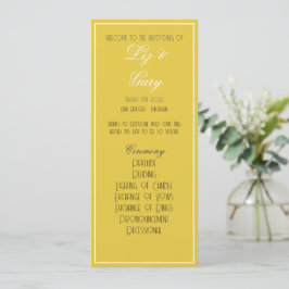 Minimalistisches Senf-Yellow-Programm Programm