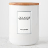 Minimalistisches Set für das Wash Label Lebensmitteletikett (Vorderseite)