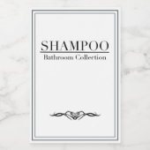 Minimalistisches Shampoo-Label-Set Lebensmitteletikett (Einzelnes Label)