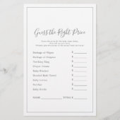 Minimalistisches Silber rät das richtige Preisspie (Vorderseite)