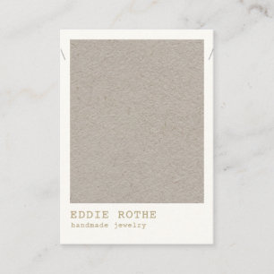 Minimalistisches Simple Kraft Necklace Juwelier Di Visitenkarte