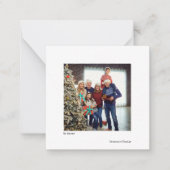 Minimalistisches Simple Schreibwriter Weihnachts-F Mitteilungskarte (Vorderseite)