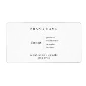 Minimalistisches Simple Soy Candle Schwarz-weiß La (Vorne)