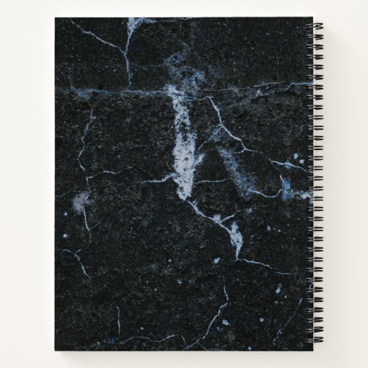 Minimalistisches Sketchbook mit moderner schwarzer Notizblock (Rückseite)