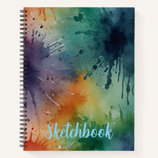 Minimalistisches Skizzenbuch Notizblock (Vorderseite)