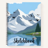 Minimalistisches Skizzenbuch Notizbuch (Vorderseite)