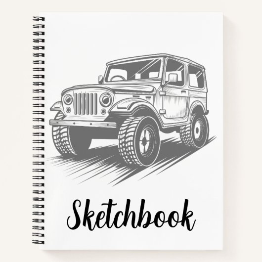 Minimalistisches Skizzenbuch Notizbuch (Vorderseite)