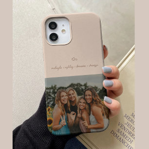 Minimalistisches Skript Beige BFFS Foto  Case-Mate iPhone Hülle