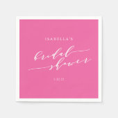 Minimalistisches Skript Benutzerdefiniertes Brautp Serviette (Vorderseite)