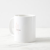 Minimalistisches Skript | Benutzerdefiniertes Mono Kaffeetasse (Vorderseite Links)