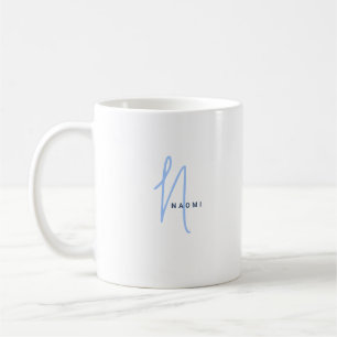 Minimalistisches Skript Benutzerdefiniertes Mono Kaffeetasse