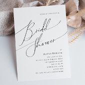 Minimalistisches Skript-Brautparty Einladung