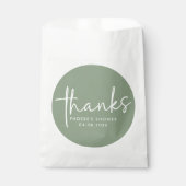 Minimalistisches Skript-Brautparty speichern Geschenktütchen (Vorderseite)