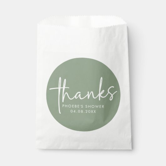 Minimalistisches Skript-Brautparty speichern Geschenktütchen (Vorderseite)