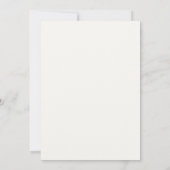 Minimalistisches Skript-Charcoal-Black-Hochzeit Einladung (Rückseite)
