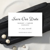 Minimalistisches Skript Einfache Hochzeit Save The Date
