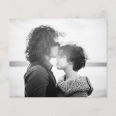 Minimalistisches Skript-Foto Hochzeitdatum (Rückseite)