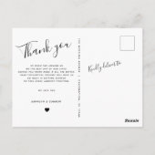 Minimalistisches Skript | Foto Simple Modern Viele Postkarte (Rückseite)