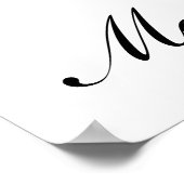Minimalistisches Skript Frohe Poster (Ecke)