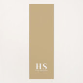 Minimalistisches Skript für Beige und White Person Yogamatte (Vorderseite)