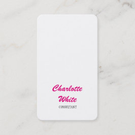 Minimalistisches Skript für Frauen Kreativ Einfach Visitenkarte