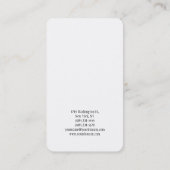 Minimalistisches Skript für Frauen Kreativ Einfach Visitenkarte (Rückseite)