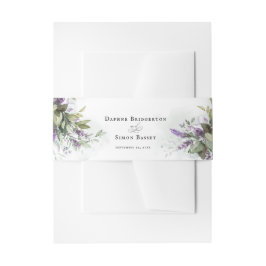 Minimalistisches Skript für Lavender Greenery Einladungsbanderole