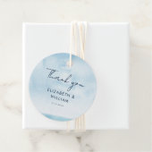 Minimalistisches Skript für Wasserfarbe Danke Hoch Geschenkanhänger (Beispiel)