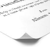 Minimalistisches Skript Hochzeit Jenga Gästebuch (Ecke)