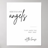 Minimalistisches Skript in Love Memory Wedding Sig Poster (Vorne)