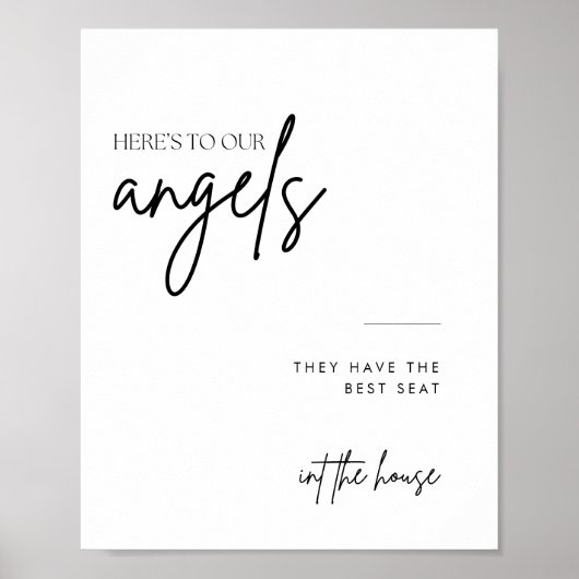 Minimalistisches Skript in Love Memory Wedding Sig Poster (Vorne)