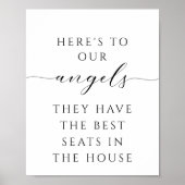 Minimalistisches Skript in Love Memory Wedding Sig Poster (Vorne)