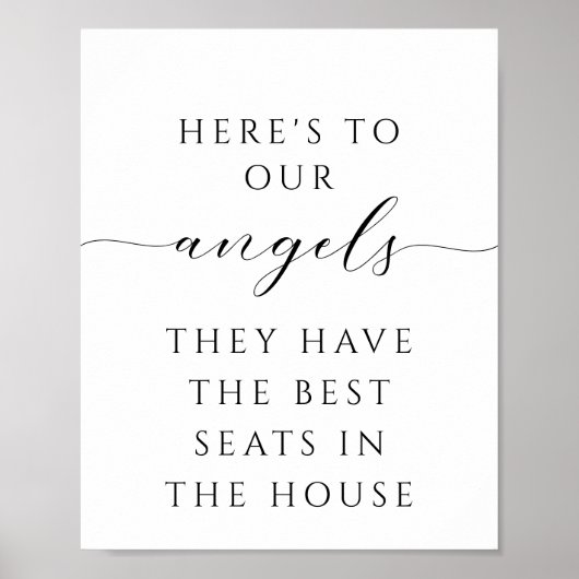 Minimalistisches Skript in Love Memory Wedding Sig Poster (Vorne)