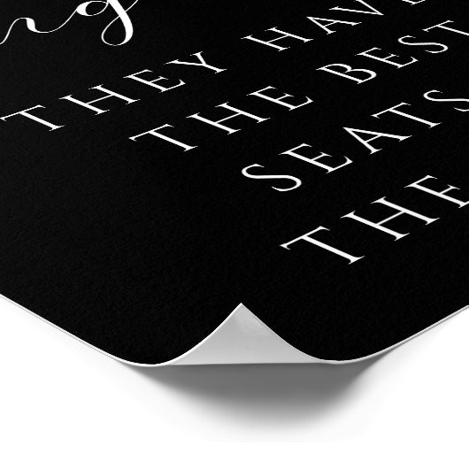 Minimalistisches Skript in Love Memory Wedding Sig Poster (Ecke)