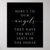 Minimalistisches Skript in Love Memory Wedding Sig Poster (Vorne)