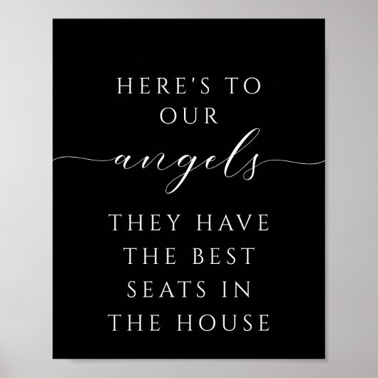 Minimalistisches Skript in Love Memory Wedding Sig Poster (Vorne)