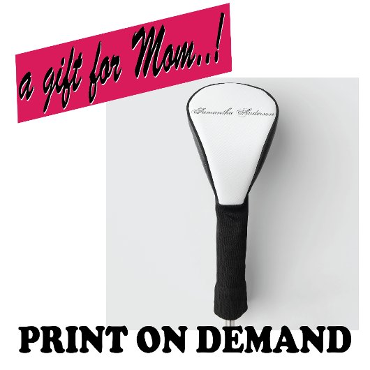 Minimalistisches Skript 🎨 ⛳ kreatives Genie Golf Headcover