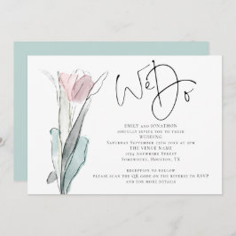 Minimalistisches Skript machen wir Foto QR Code We Einladung