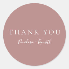 Minimalistisches Skript Moderne, maßgeschneiderte  Runder Aufkleber