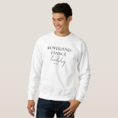 Minimalistisches Skript Moderner Ehemann Sweatshirt (Vorne ganz)