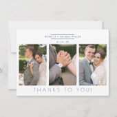 Minimalistisches Skript Modernes Collage 3 Fotos H (Vorderseite)