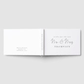Minimalistisches Skript Mr. Wedding Guest Book Gästebuch (Voll)