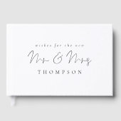 Minimalistisches Skript Mr. Wedding Guest Book Gästebuch (Vorderseite)